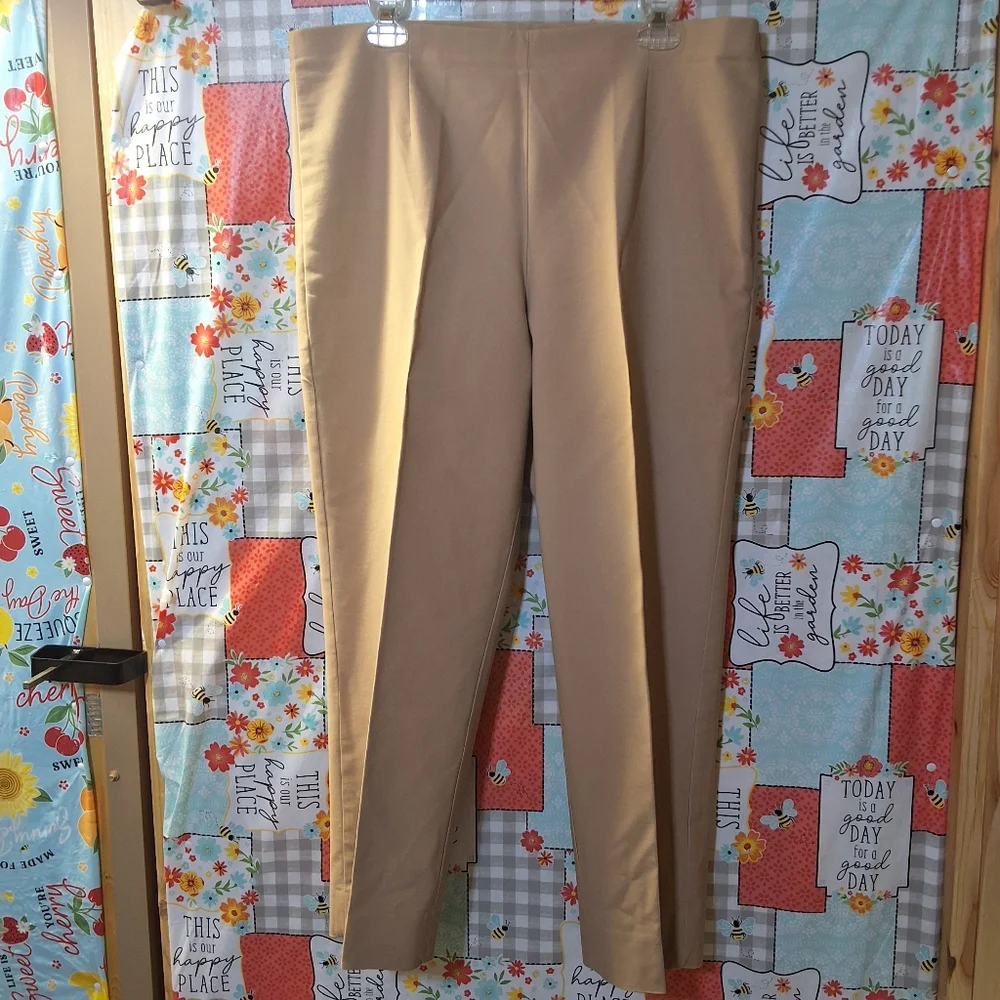 ZOZO POLISHED STRECH PANT W/SIDE ZIP